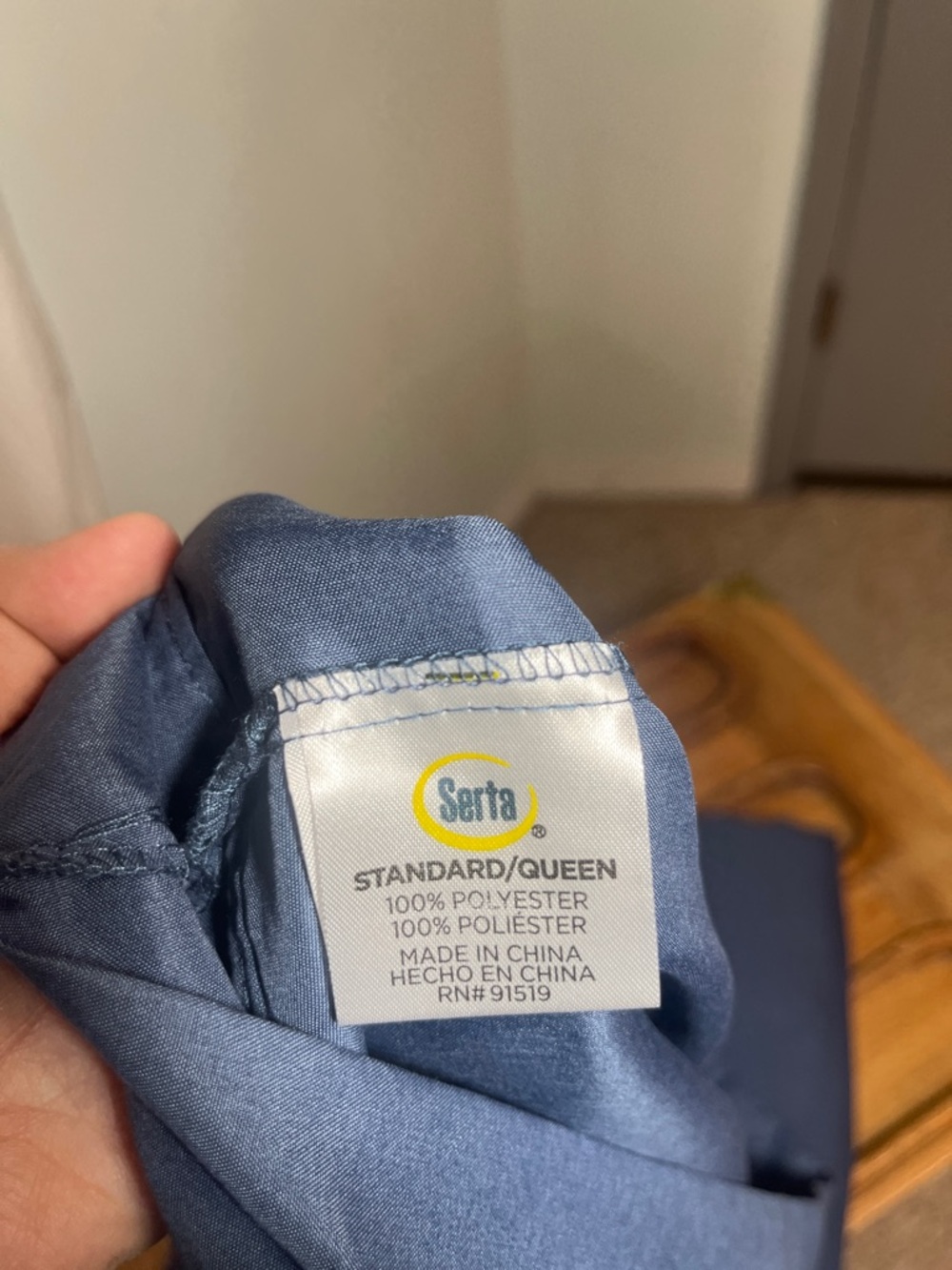 Serta Deep Navy Sheet Set - XL/Twin Fit - Picture 2 of 3